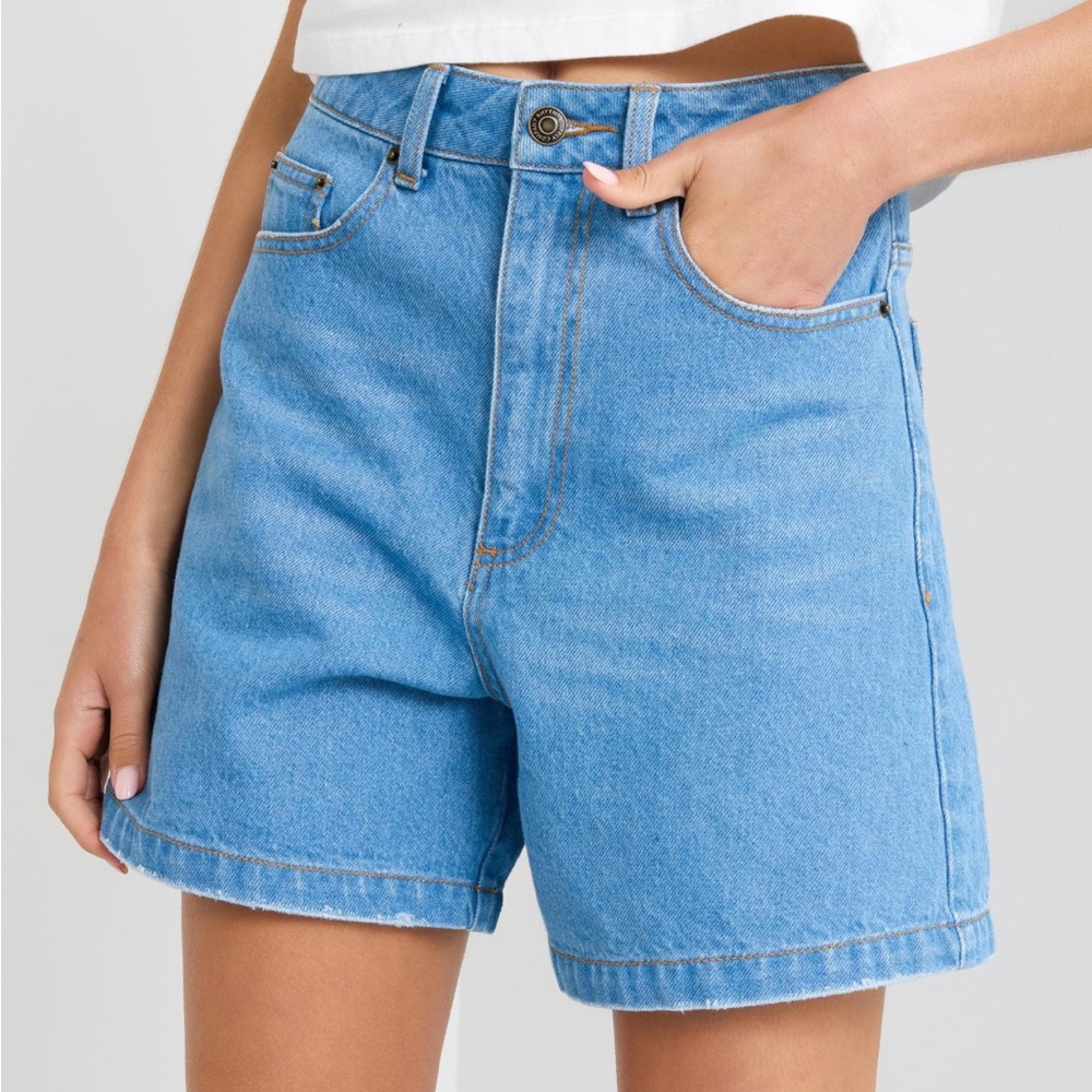 Rhythm Blue Jean Shorts High-Waisted Vintage Style